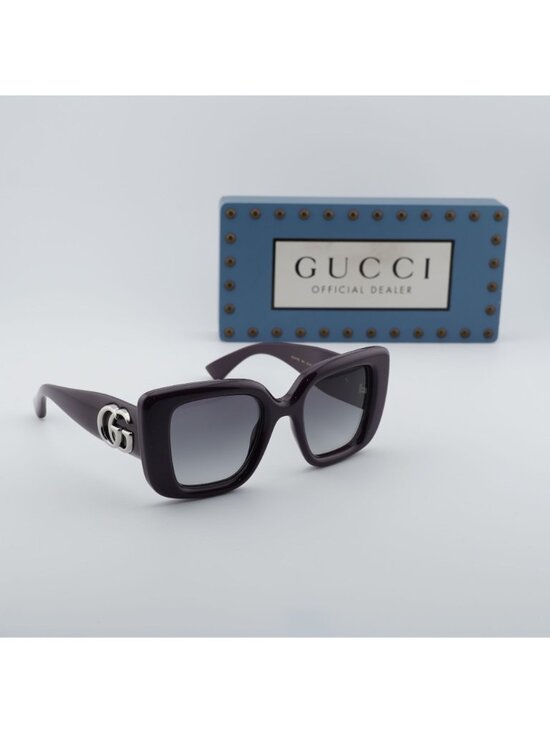 Gucci GG1975S 004 Square Sunglasses – Purple / Grey main image 9